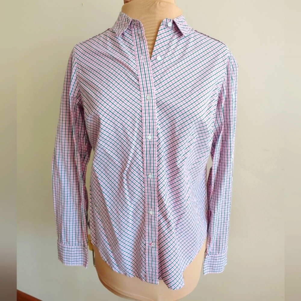 EUC💗💚Eddie Bauer check shirt